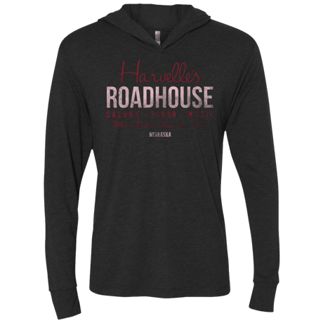 T-Shirts Vintage Black / X-Small Harvelle's Roadhouse Triblend Long Sleeve Hoodie Tee