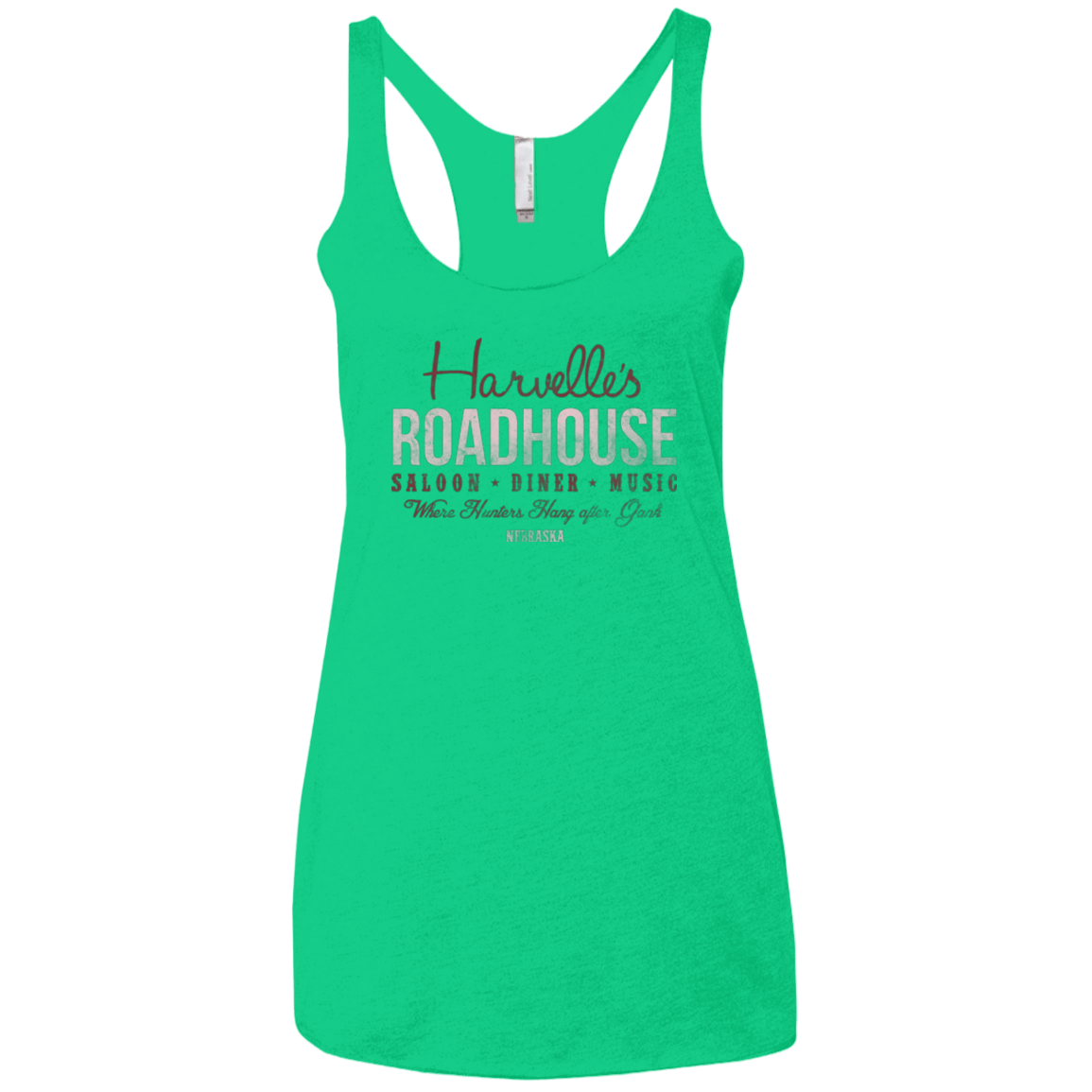 T-Shirts Envy / X-Small Harvelle's Roadhouse Women's Triblend Racerback Tank