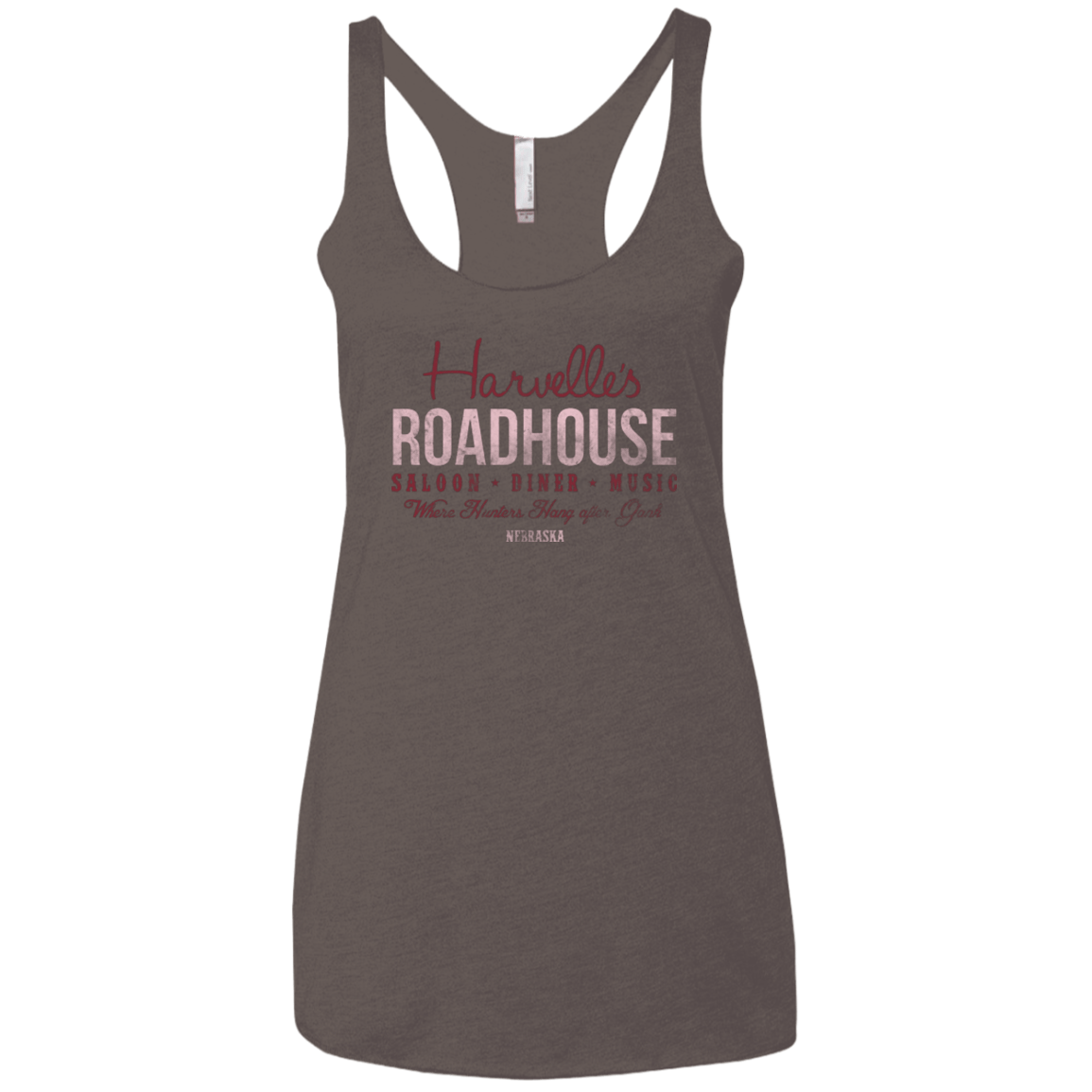 T-Shirts Macchiato / X-Small Harvelle's Roadhouse Women's Triblend Racerback Tank