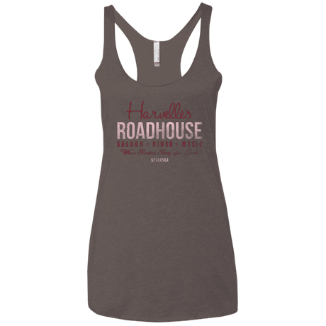 T-Shirts Macchiato / X-Small Harvelle's Roadhouse Women's Triblend Racerback Tank