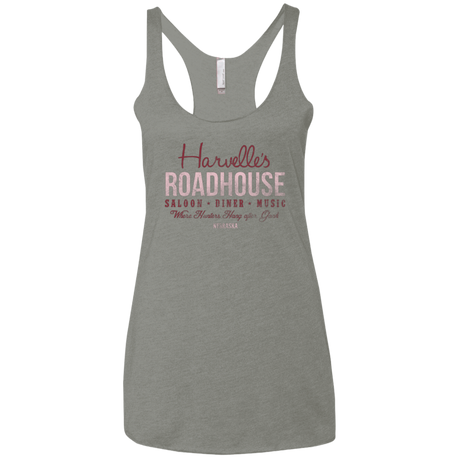 T-Shirts Venetian Grey / X-Small Harvelle's Roadhouse Women's Triblend Racerback Tank