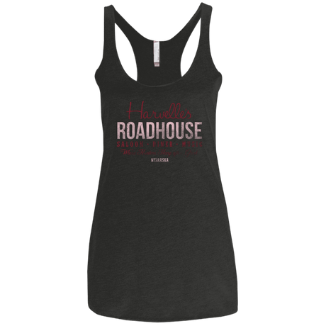 T-Shirts Vintage Black / X-Small Harvelle's Roadhouse Women's Triblend Racerback Tank