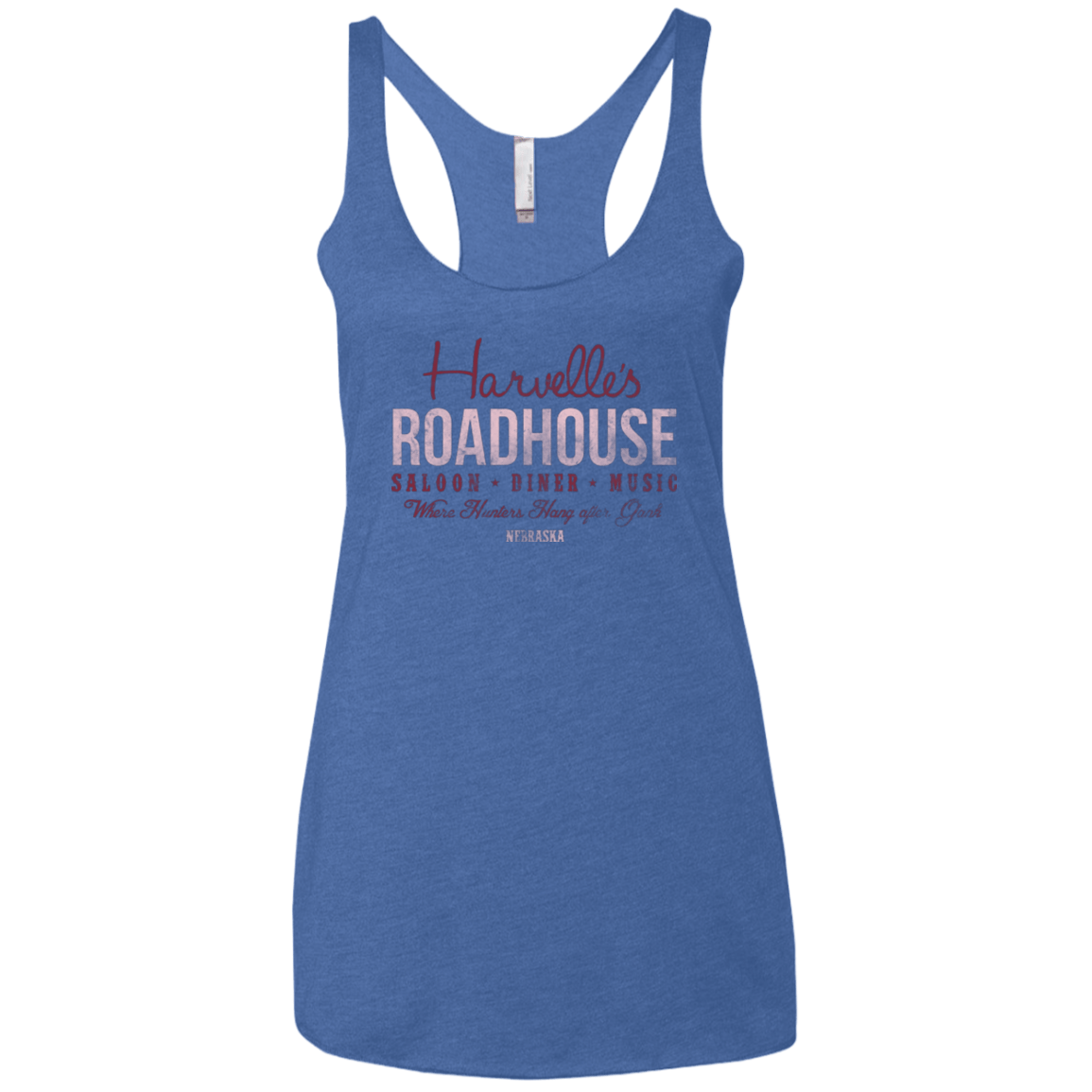T-Shirts Vintage Royal / X-Small Harvelle's Roadhouse Women's Triblend Racerback Tank
