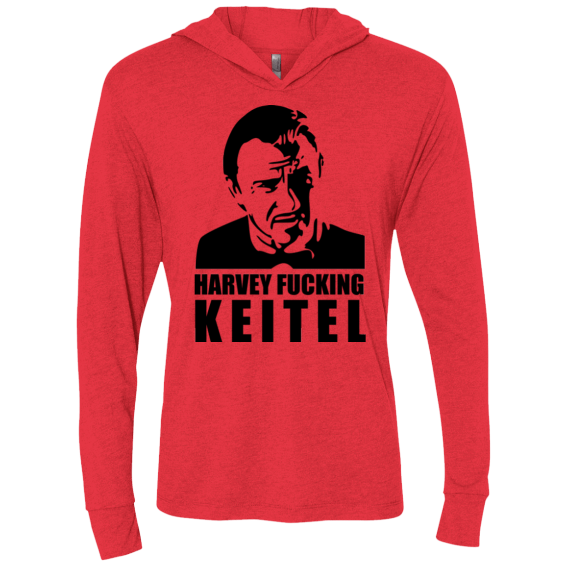 T-Shirts Vintage Red / X-Small Harvey fucking Keitel Triblend Long Sleeve Hoodie Tee
