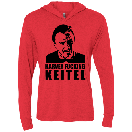 T-Shirts Vintage Red / X-Small Harvey fucking Keitel Triblend Long Sleeve Hoodie Tee