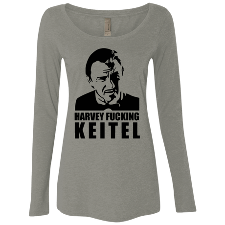 T-Shirts Venetian Grey / Small Harvey fucking Keitel Women's Triblend Long Sleeve Shirt