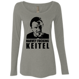 T-Shirts Venetian Grey / Small Harvey fucking Keitel Women's Triblend Long Sleeve Shirt