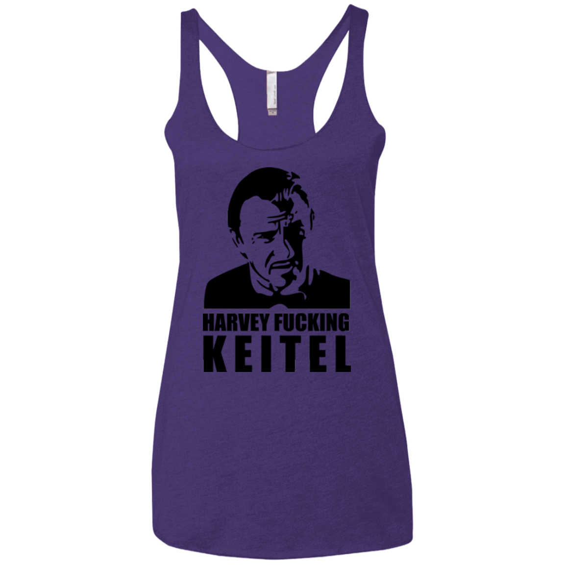 T-Shirts Purple / X-Small Harvey fucking Keitel Women's Triblend Racerback Tank