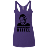 T-Shirts Purple / X-Small Harvey fucking Keitel Women's Triblend Racerback Tank