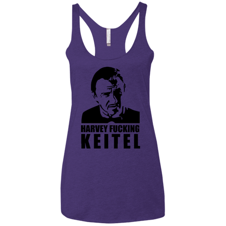 T-Shirts Purple / X-Small Harvey fucking Keitel Women's Triblend Racerback Tank