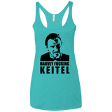 T-Shirts Tahiti Blue / X-Small Harvey fucking Keitel Women's Triblend Racerback Tank
