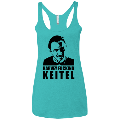 T-Shirts Tahiti Blue / X-Small Harvey fucking Keitel Women's Triblend Racerback Tank