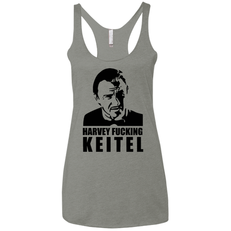 T-Shirts Venetian Grey / X-Small Harvey fucking Keitel Women's Triblend Racerback Tank