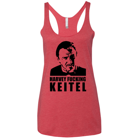 T-Shirts Vintage Red / X-Small Harvey fucking Keitel Women's Triblend Racerback Tank