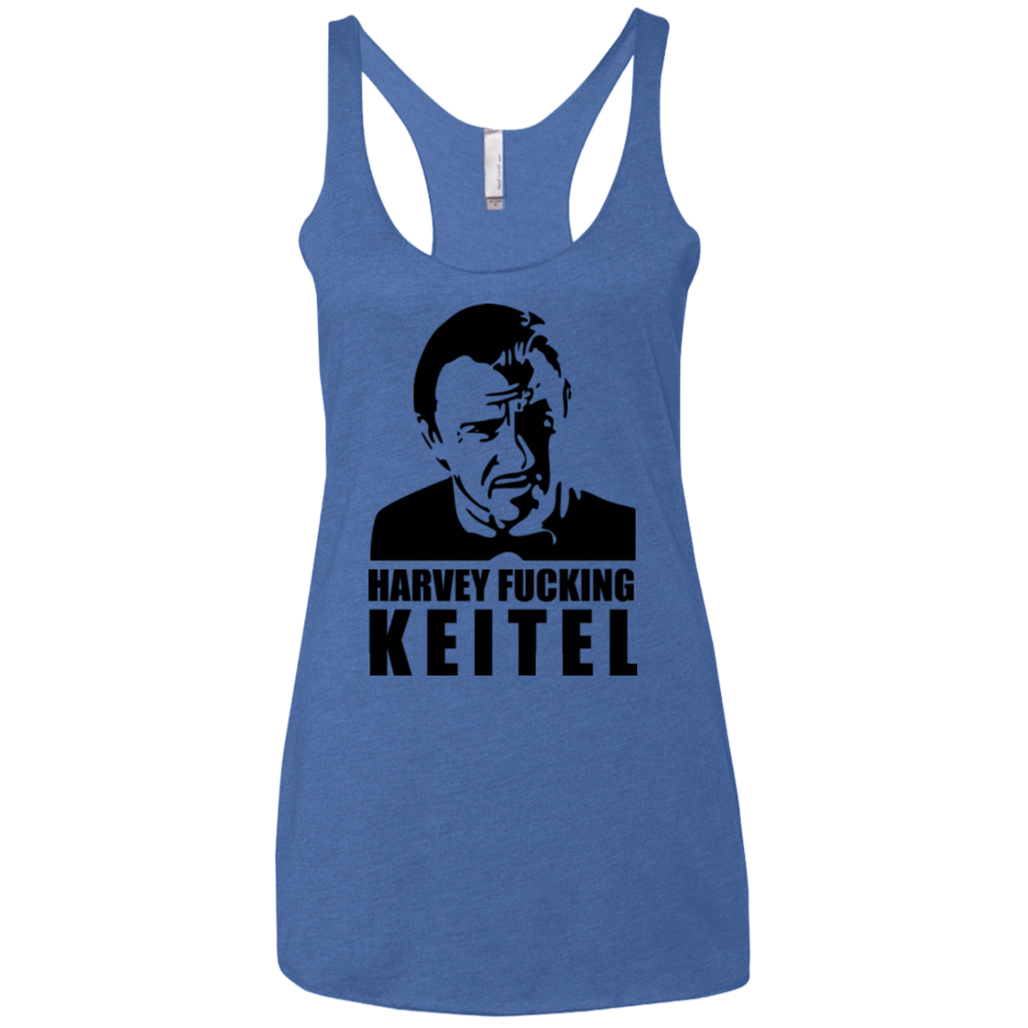T-Shirts Vintage Royal / X-Small Harvey fucking Keitel Women's Triblend Racerback Tank