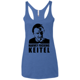T-Shirts Vintage Royal / X-Small Harvey fucking Keitel Women's Triblend Racerback Tank
