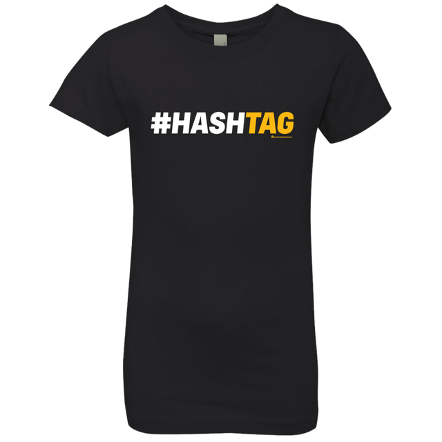 T-Shirts Black / YXS Hashtag Girls Premium T-Shirt