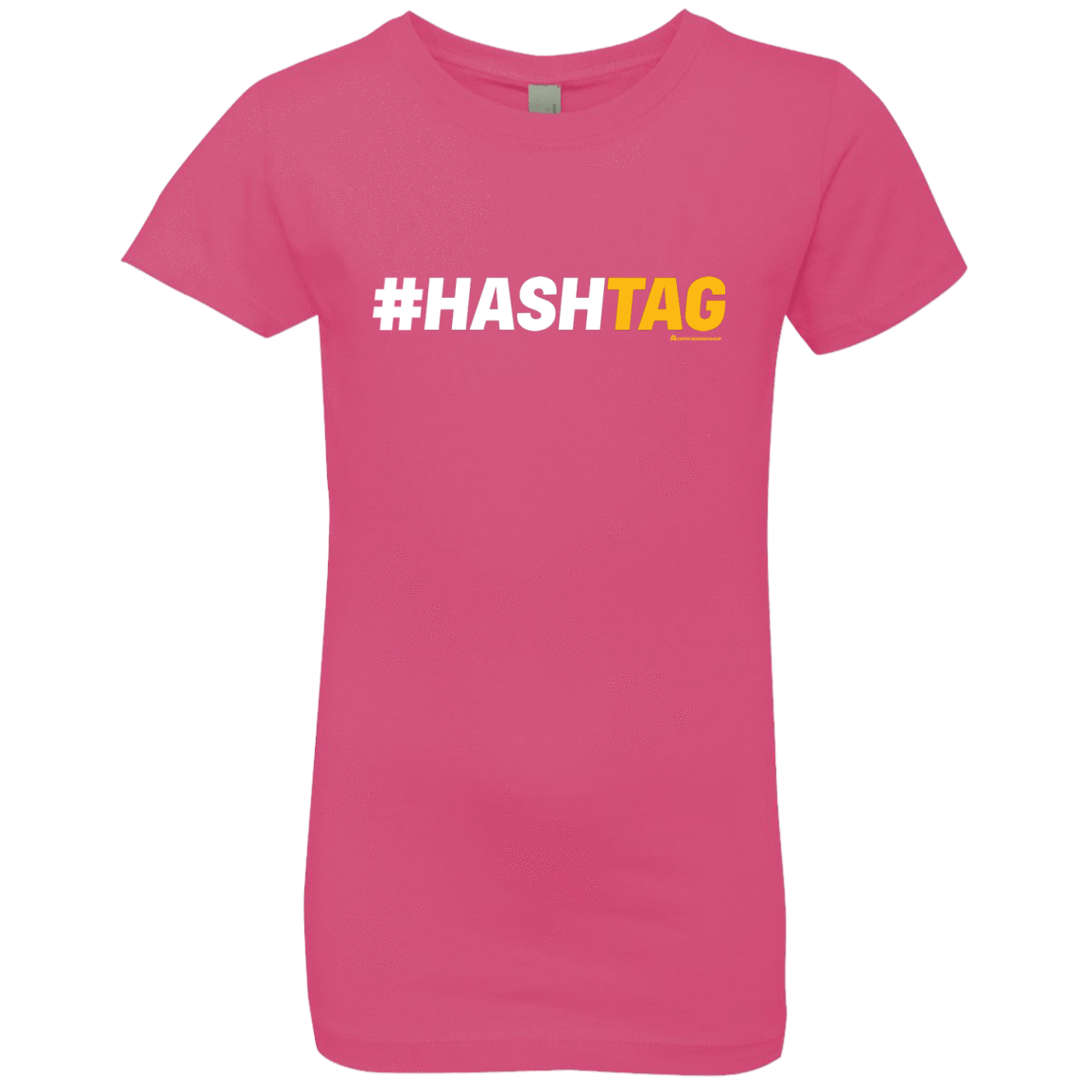T-Shirts Hot Pink / YXS Hashtag Girls Premium T-Shirt