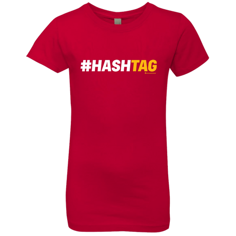 T-Shirts Red / YXS Hashtag Girls Premium T-Shirt