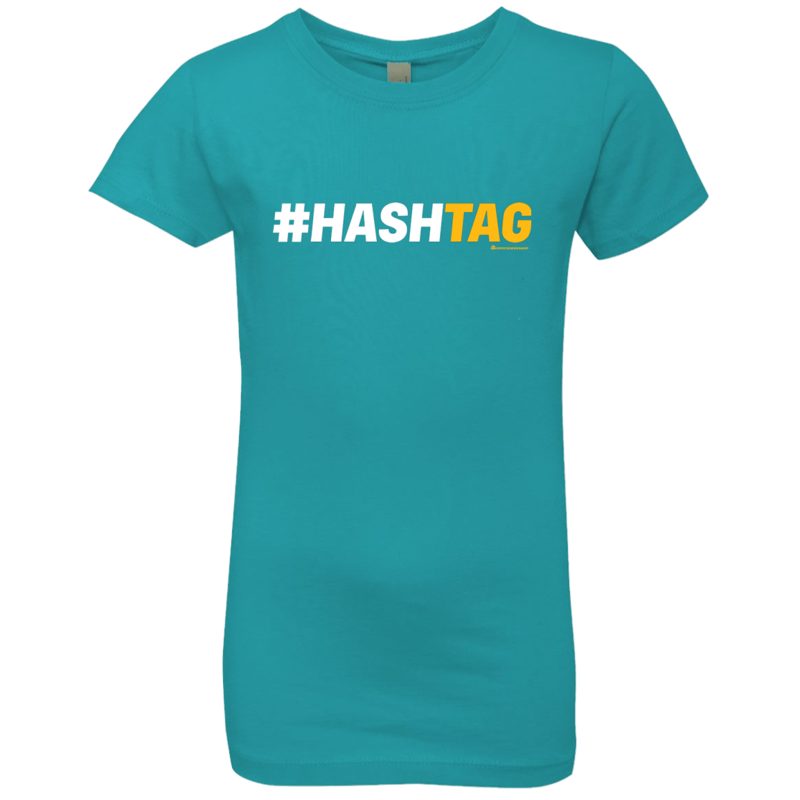 T-Shirts Tahiti Blue / YXS Hashtag Girls Premium T-Shirt
