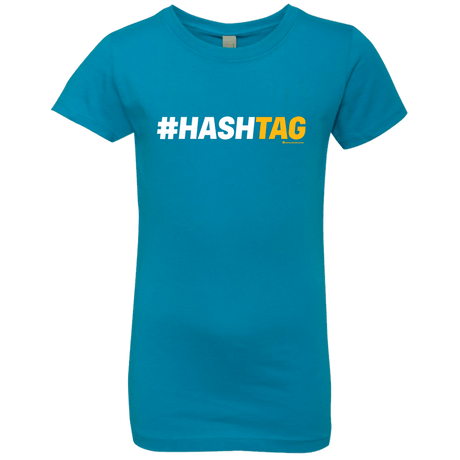 T-Shirts Turquoise / YXS Hashtag Girls Premium T-Shirt
