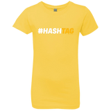 T-Shirts Vibrant Yellow / YXS Hashtag Girls Premium T-Shirt