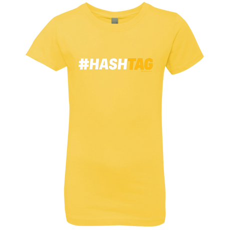 T-Shirts Vibrant Yellow / YXS Hashtag Girls Premium T-Shirt