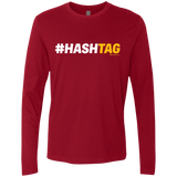 T-Shirts Cardinal / Small Hashtag Men's Premium Long Sleeve