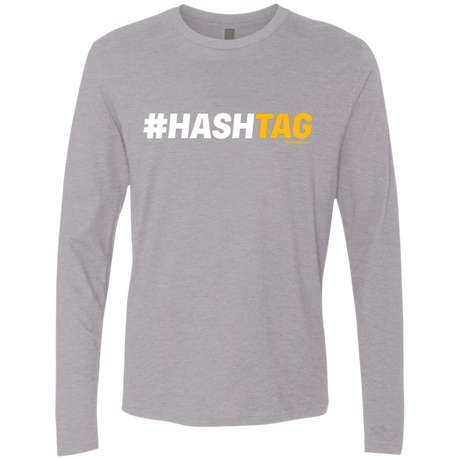 T-Shirts Heather Grey / Small Hashtag Men's Premium Long Sleeve