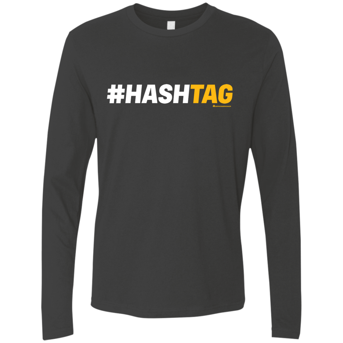 T-Shirts Heavy Metal / Small Hashtag Men's Premium Long Sleeve