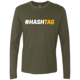 T-Shirts Military Green / Small Hashtag Men's Premium Long Sleeve