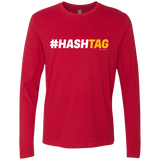 T-Shirts Red / Small Hashtag Men's Premium Long Sleeve