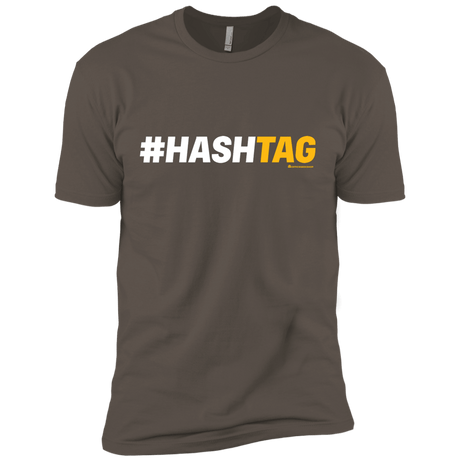 T-Shirts Warm Grey / X-Small Hashtag Men's Premium T-Shirt