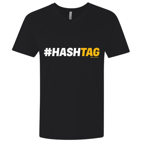 T-Shirts Black / X-Small Hashtag Men's Premium V-Neck