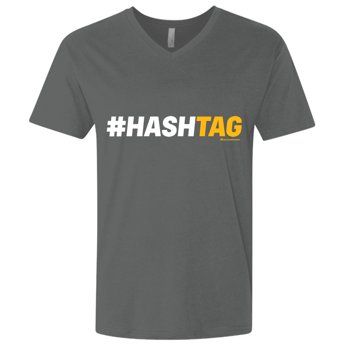 T-Shirts Heavy Metal / X-Small Hashtag Men's Premium V-Neck