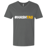 T-Shirts Heavy Metal / X-Small Hashtag Men's Premium V-Neck