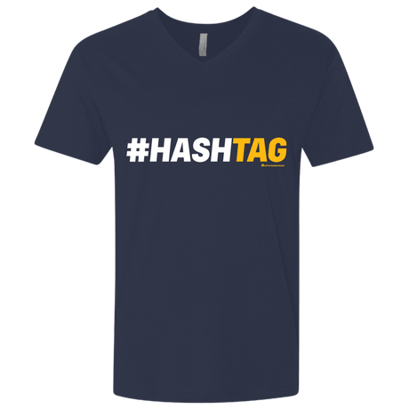 T-Shirts Midnight Navy / X-Small Hashtag Men's Premium V-Neck