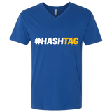 T-Shirts Royal / X-Small Hashtag Men's Premium V-Neck