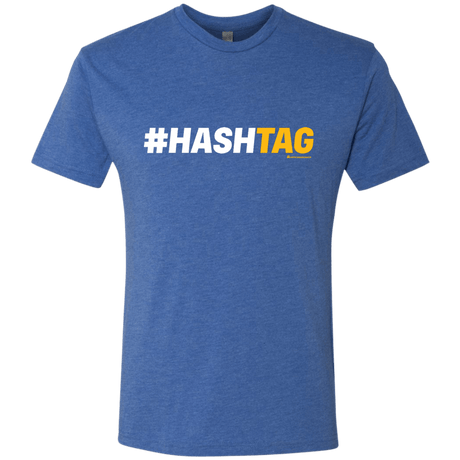 T-Shirts Vintage Royal / Small Hashtag Men's Triblend T-Shirt