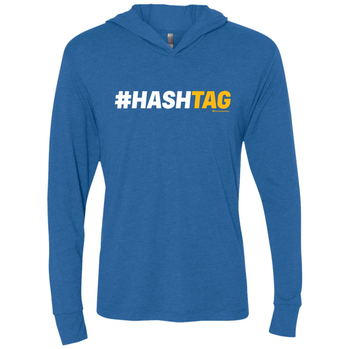 T-Shirts Vintage Royal / X-Small Hashtag Triblend Long Sleeve Hoodie Tee