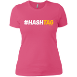 T-Shirts Hot Pink / X-Small Hashtag Women's Premium T-Shirt