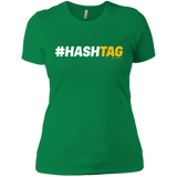 T-Shirts Kelly Green / X-Small Hashtag Women's Premium T-Shirt