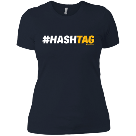 T-Shirts Midnight Navy / X-Small Hashtag Women's Premium T-Shirt