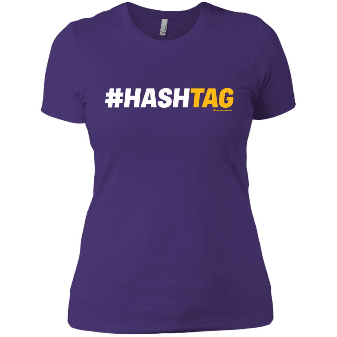 T-Shirts Purple Rush/ / X-Small Hashtag Women's Premium T-Shirt