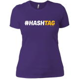 T-Shirts Purple Rush/ / X-Small Hashtag Women's Premium T-Shirt