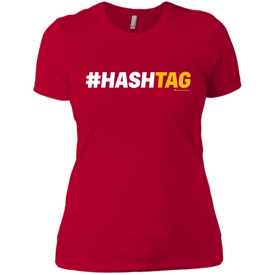 T-Shirts Red / X-Small Hashtag Women's Premium T-Shirt