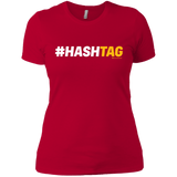 T-Shirts Red / X-Small Hashtag Women's Premium T-Shirt