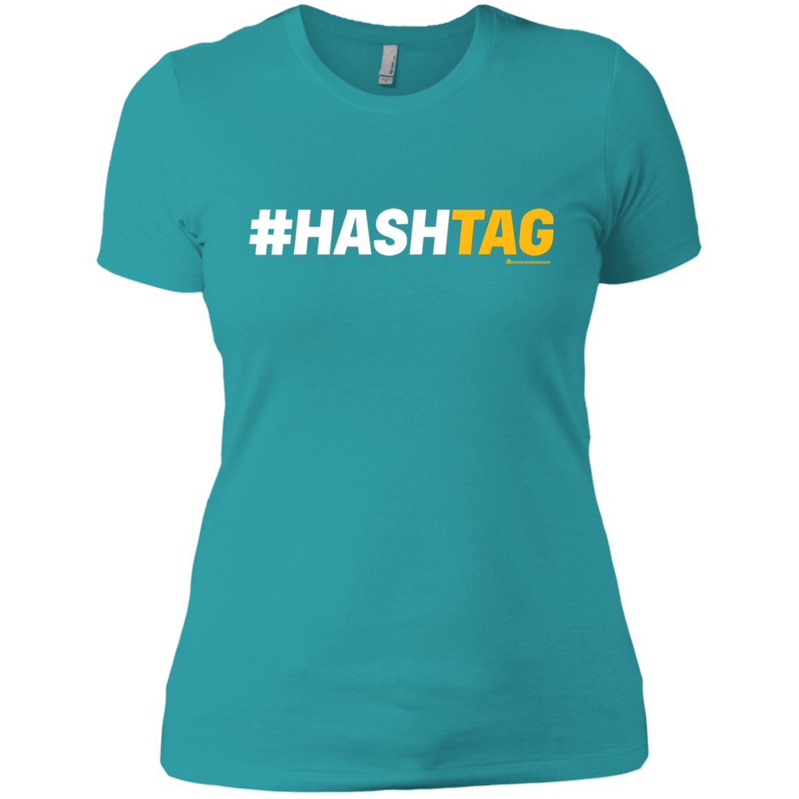 T-Shirts Tahiti Blue / X-Small Hashtag Women's Premium T-Shirt