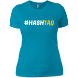 T-Shirts Turquoise / X-Small Hashtag Women's Premium T-Shirt