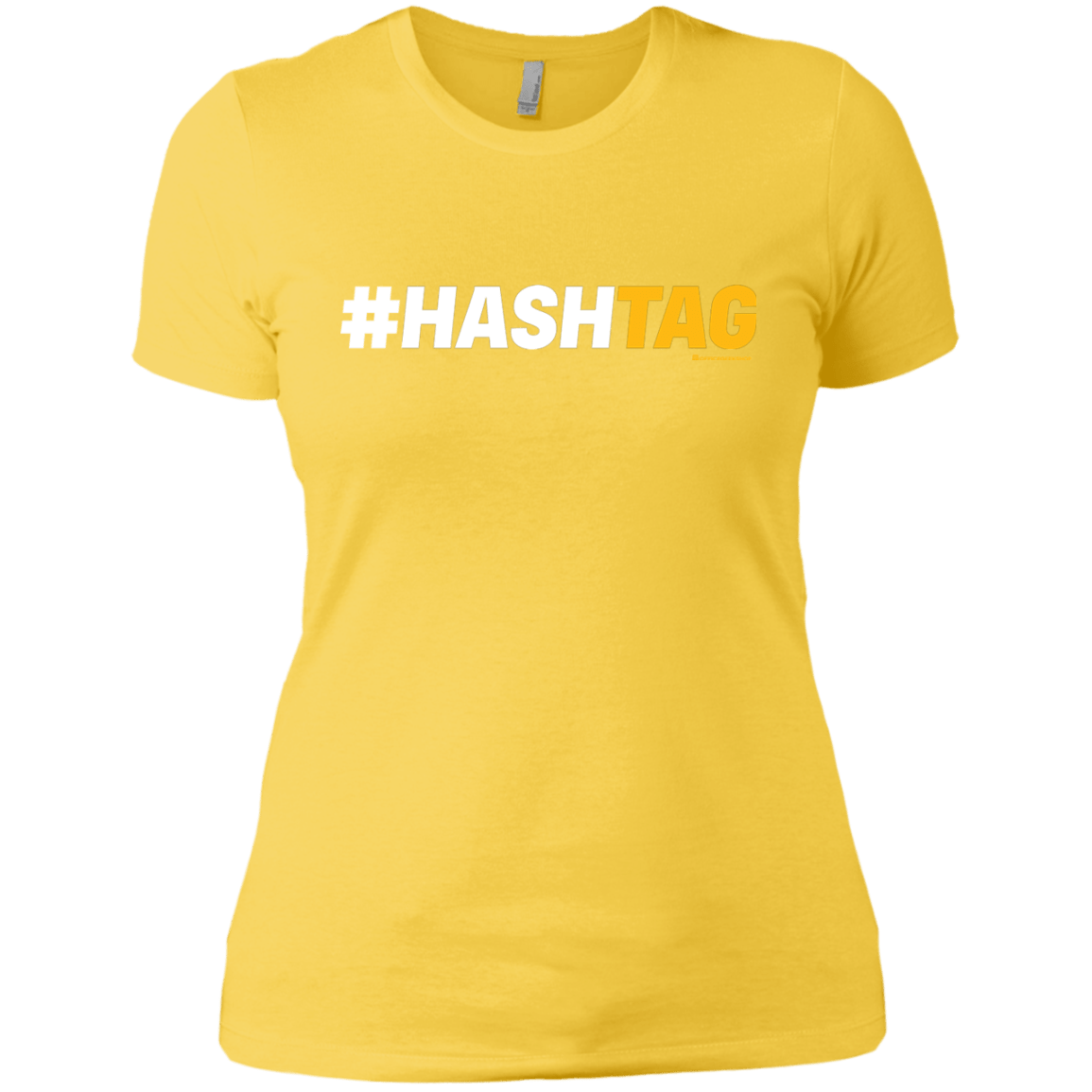 T-Shirts Vibrant Yellow / X-Small Hashtag Women's Premium T-Shirt